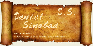 Daniel Sinobad vizit kartica